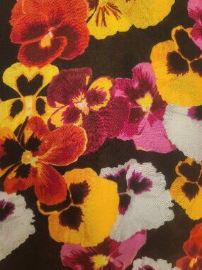 Soft floral spring/summer scarf